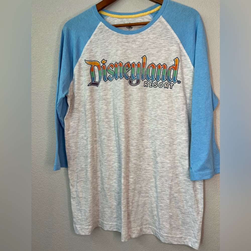 Disneyland 3/4 Length Sleeve Shirt, EUC, Size L